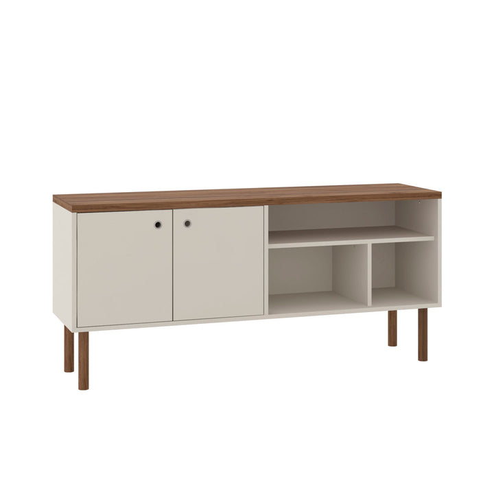Maplesville TV Stand for TVs up to 50" George Oliver Color: Off White/Nature