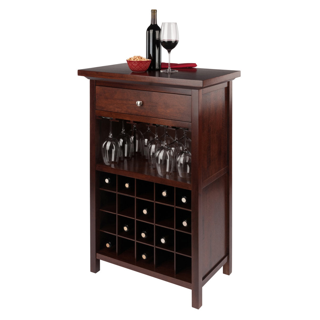 Baronvil Bar with Wine Storage Red Barrel Studio®