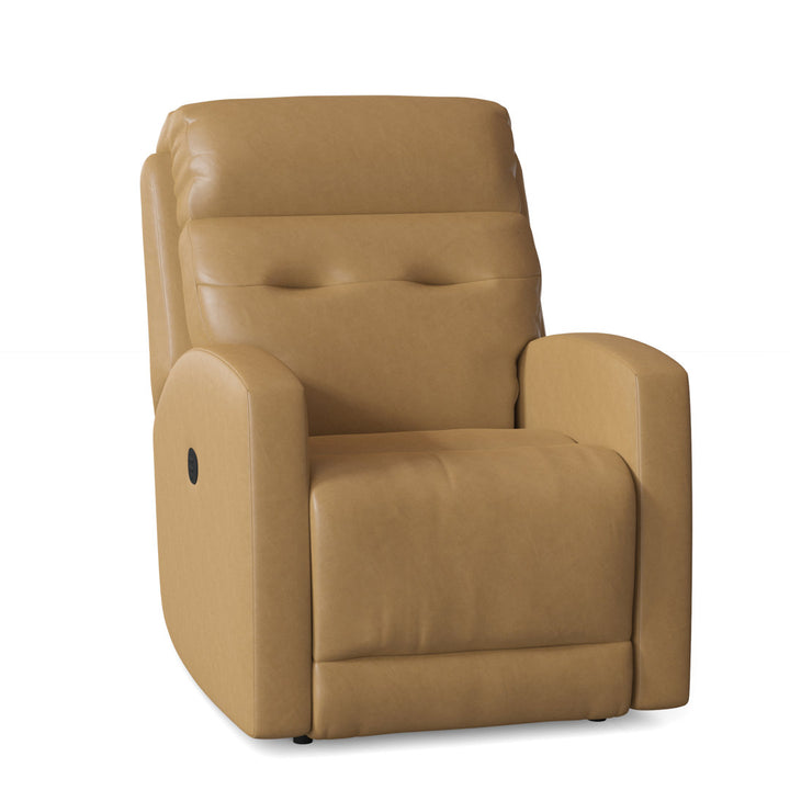 Bank Shot 30" Wide Genuine Leather Manual Rocker Standard Recliner Southern Motion Body Fabric: Maximus Caramel, Reclining Type: Manual