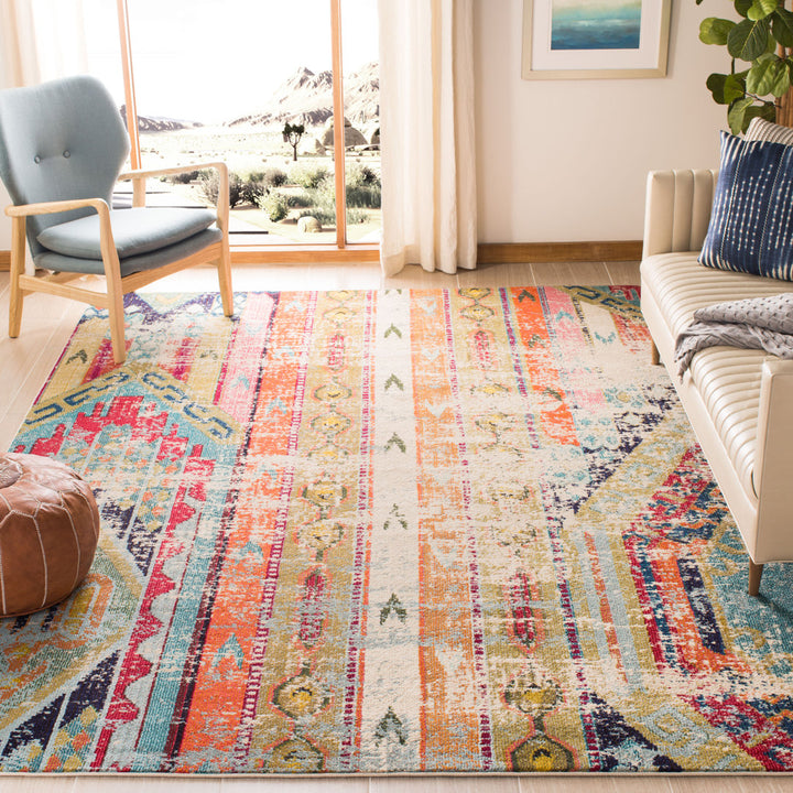 Galan Pink/Orange/Yellow Area Rug Mistana™ Rug Size: Rectangle 2'2" x 4'
