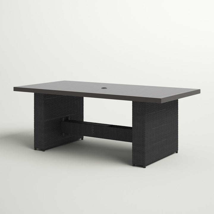 Larrissa Wicker Dining Table Latitude Run®