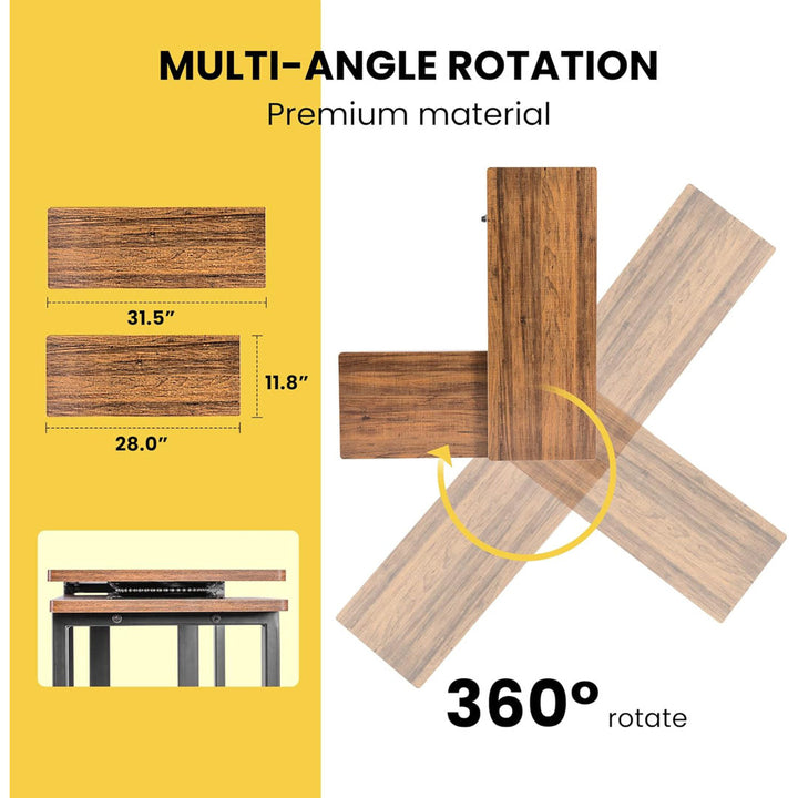 Daniel Wheel End Table Set with Storage 17 Stories