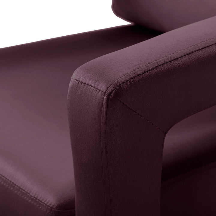 Clayne Velvet Armchair Etta Avenue™ Fabric: Purple Velvet