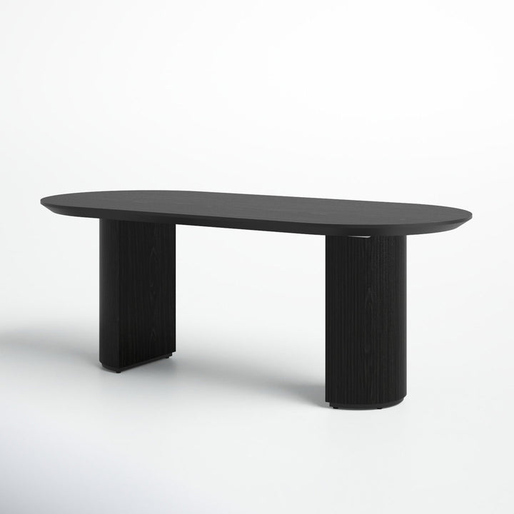 Abberton 78.7'' Dining Table Joss & Main Color: Black