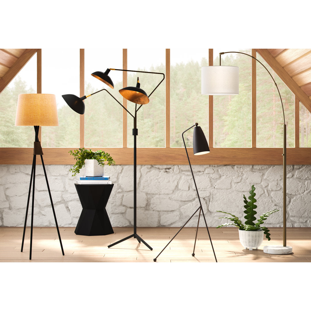 Hopson 70" Tree Floor Lamp AllModern Base Finish: Black