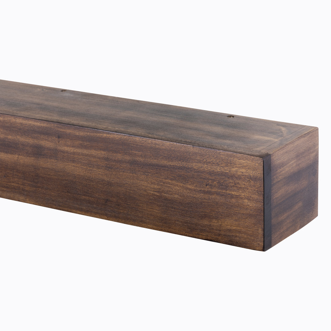 Modern Farmhouse Fireplace Shelf Mantel Dogberry Collections Shelf Length: 36", Depth: 6.25", Finish: Dark Chocolate