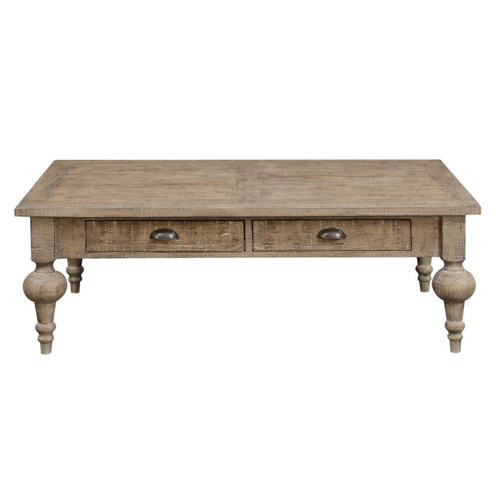 Clintwood Solid Wood 4 Legs Coffee Table Three Posts™