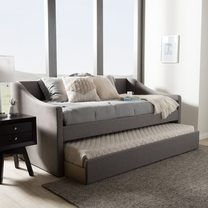 Brookston Daybed with Trundle Lark Manor™ Color: Gray