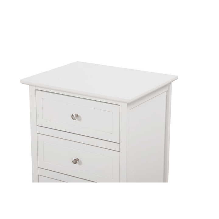 Emjay 3 - Drawer Nightstand Glory Furniture Color: White