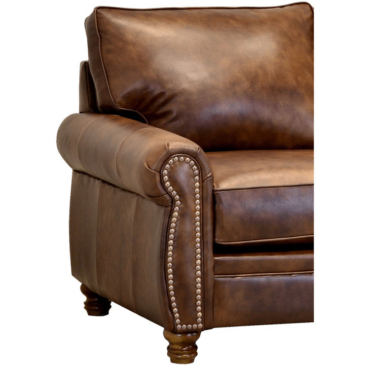 Eddahbi Brown Top Grain Leather Sofa And Loveseat Charlton Home®