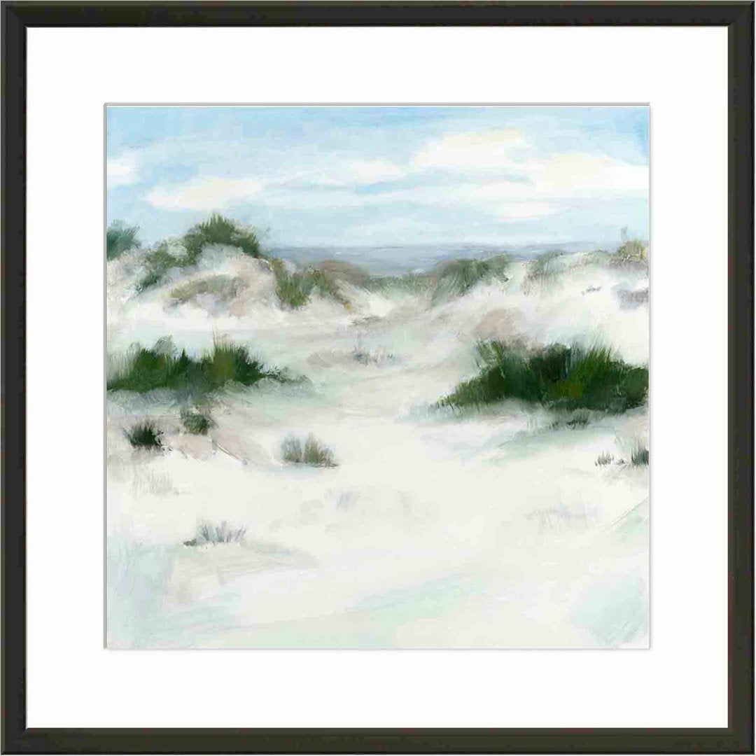 White Sands II by Megan Meagher - Picture Frame Painting Print Beachcrest Home™ Frame Color: Natural Size: 18"H x 12"W