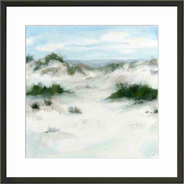 White Sands II by Megan Meagher - Picture Frame Painting Print Beachcrest Home™ Frame Color: Natural Size: 18"H x 12"W