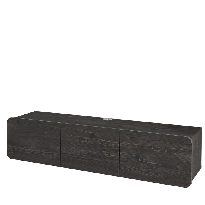 Callysta Floating TV Stand Up to 78" TV's Wall Mounted Media Console Millwood Pines Color: Distressed Black