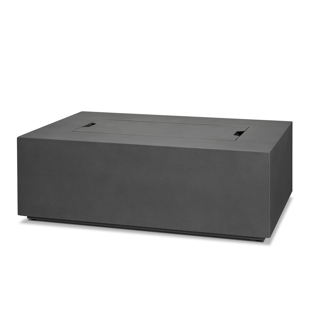 AEGEAN Propane / Natural Gas Outdoor Fire Pit Table Real Flame Size: 14.5" H x 41.75" W x 26" D Finish: Weathered Slate