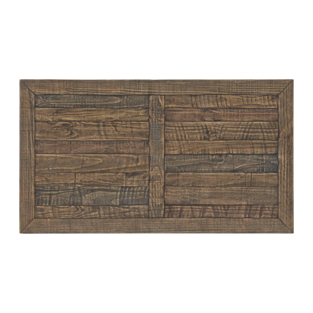 Sarcoline Solid Wood Pedestal Coffee Table The Twillery Co.® Table Top Color/Table Base Color: Reclaimed Natural