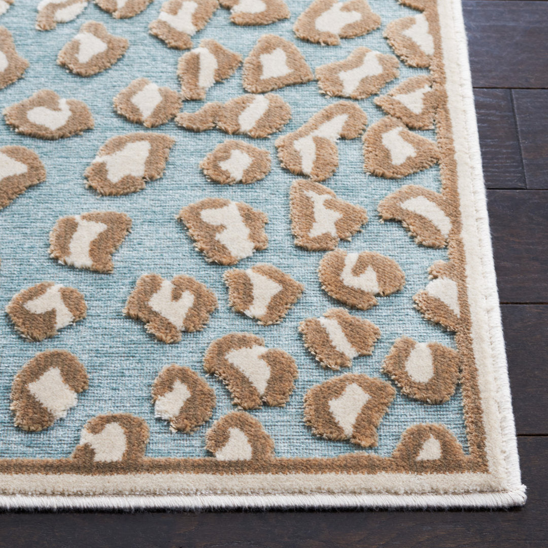 Banerjee Paradise Performance Animal Print Rug Mercer41 Rug Size: Rectangle 5'3" x 7'6"