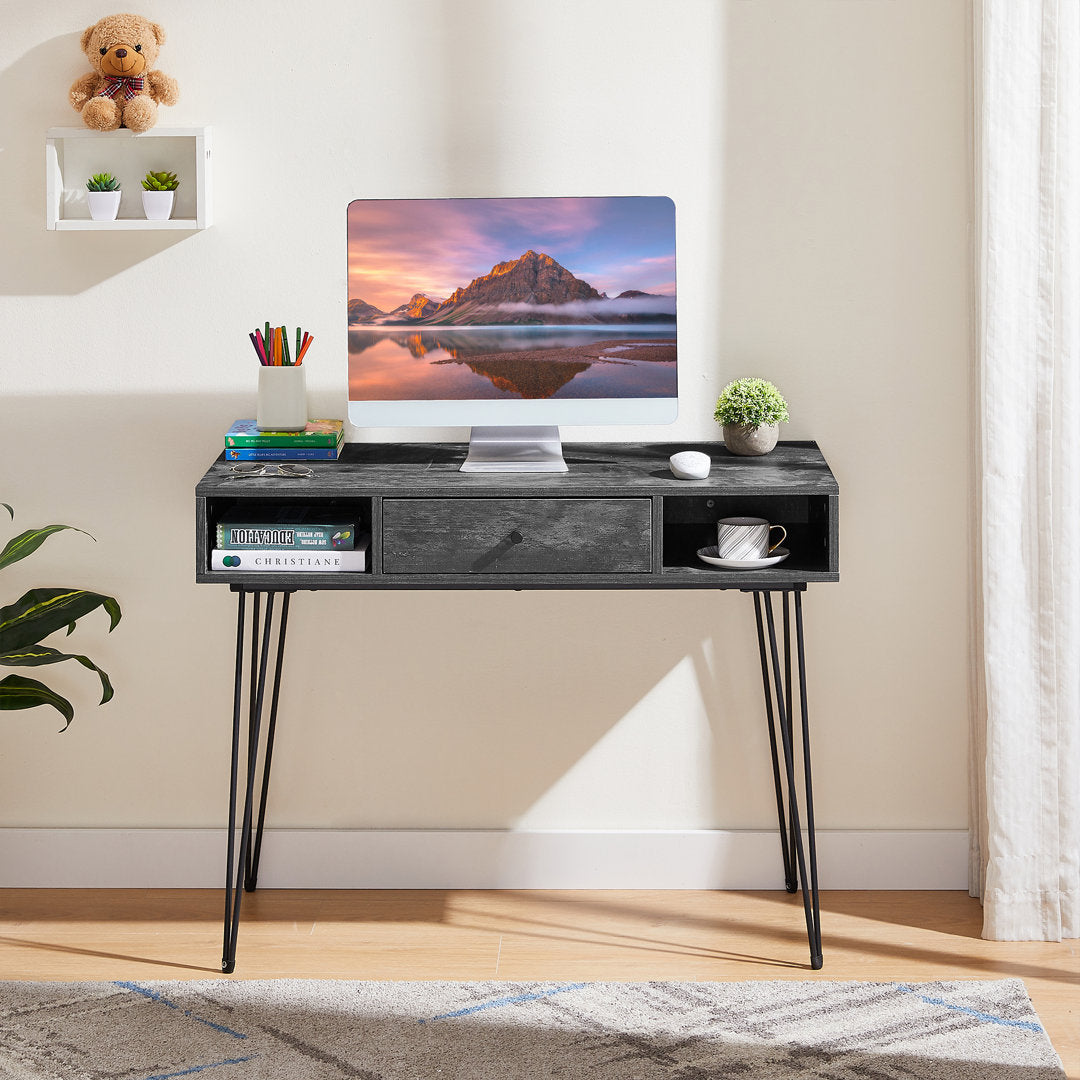 Kempst Home Office Computer Writing Desk Trent Austin Design® Color: Charcoal