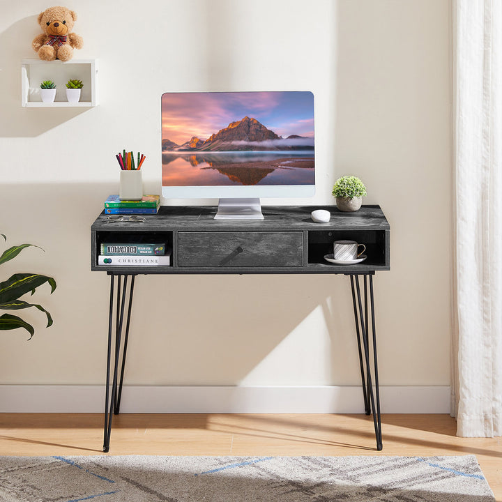 Kempst Home Office Computer Writing Desk Trent Austin Design® Color: Charcoal