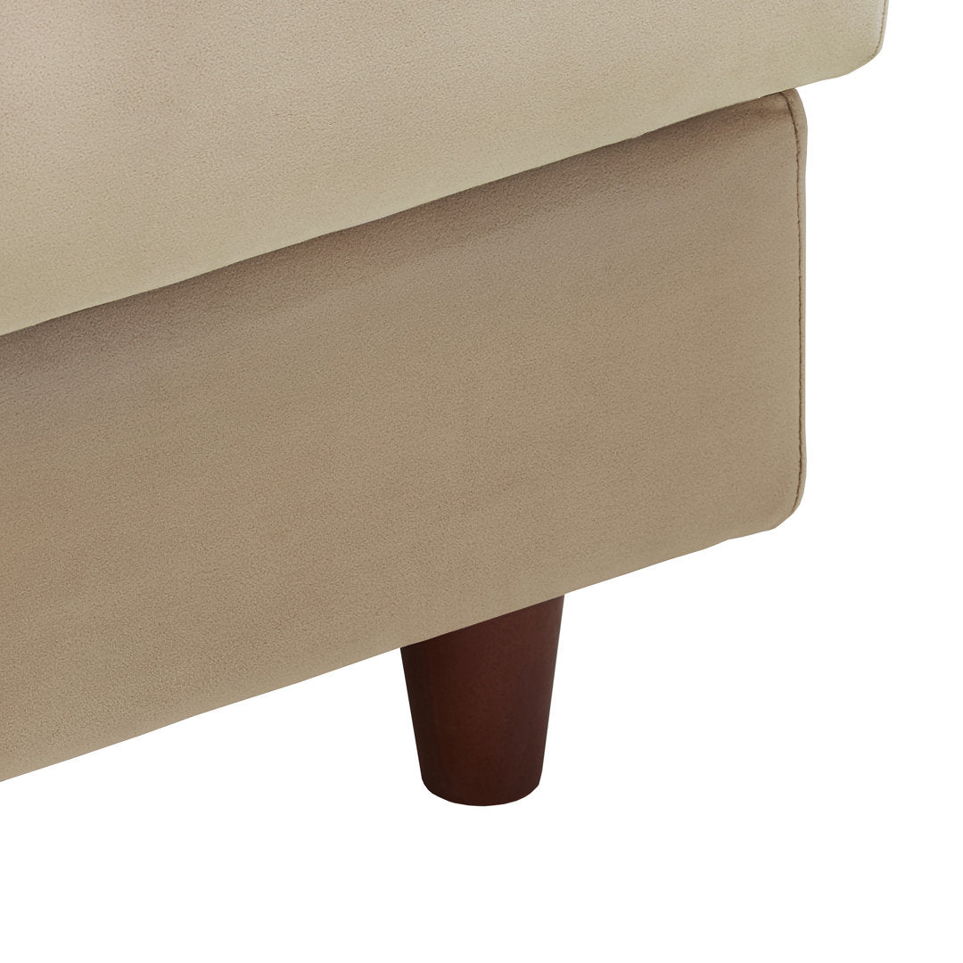 Gaven Armless Reclining Foam Chaise Lounge with Storage Mercury Row® Teen Upholstery Color: Dark Beige/Light Beige