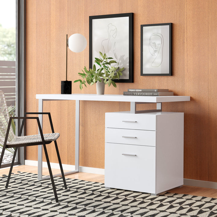 Kaitlyn Reversible Desk Wade Logan® Color: White