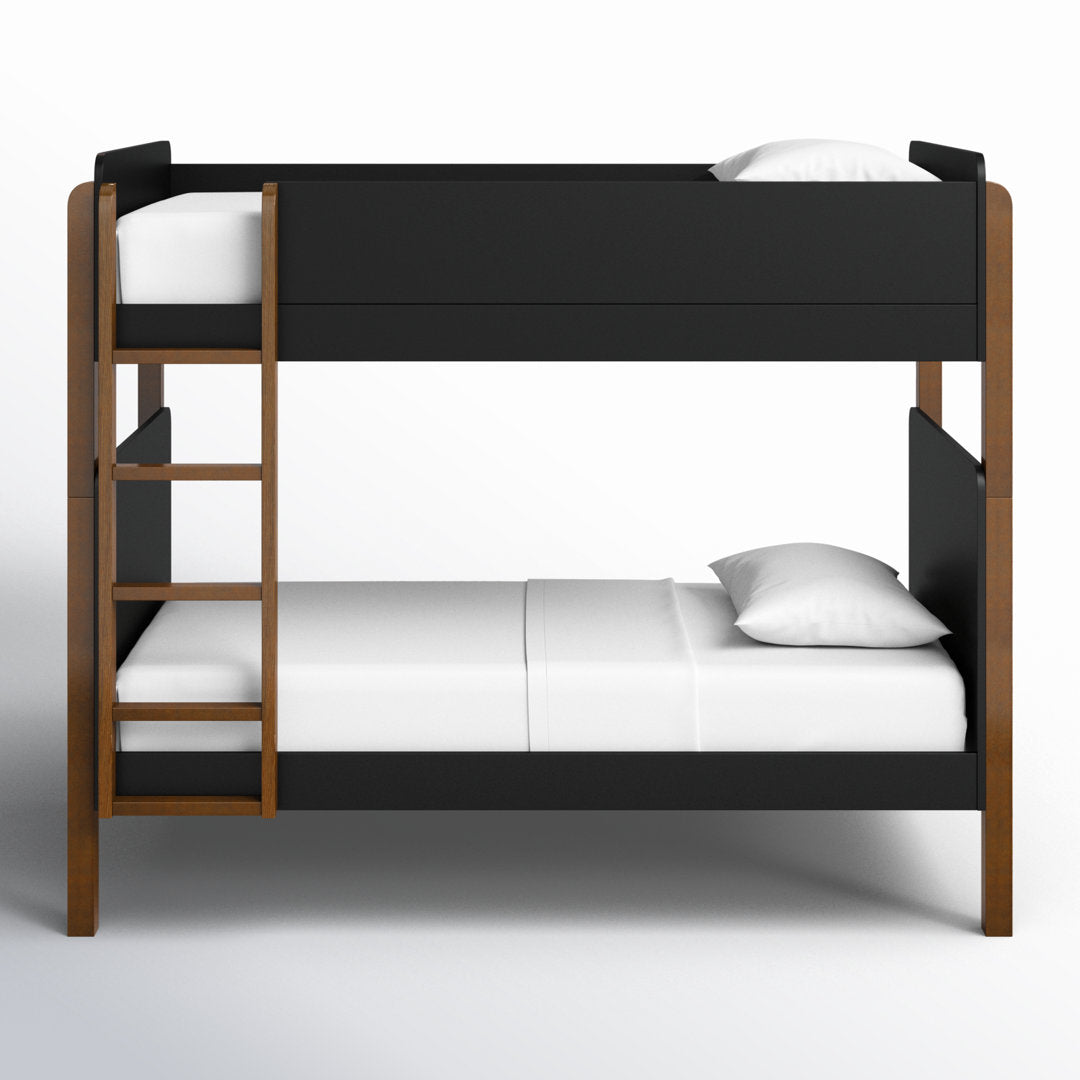TipToe Twin Bunk Bed babyletto Color: Black/Natural Walnut