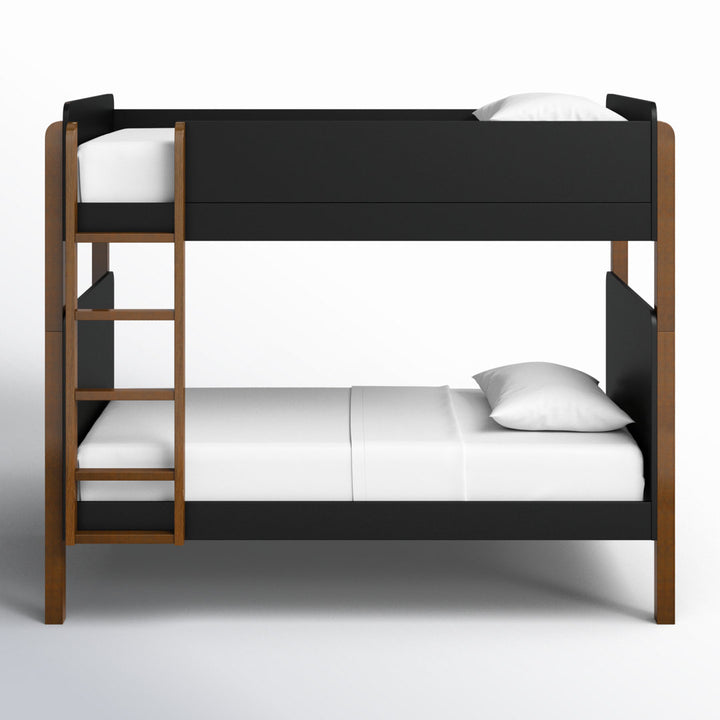 TipToe Twin Bunk Bed babyletto Color: Black/Natural Walnut