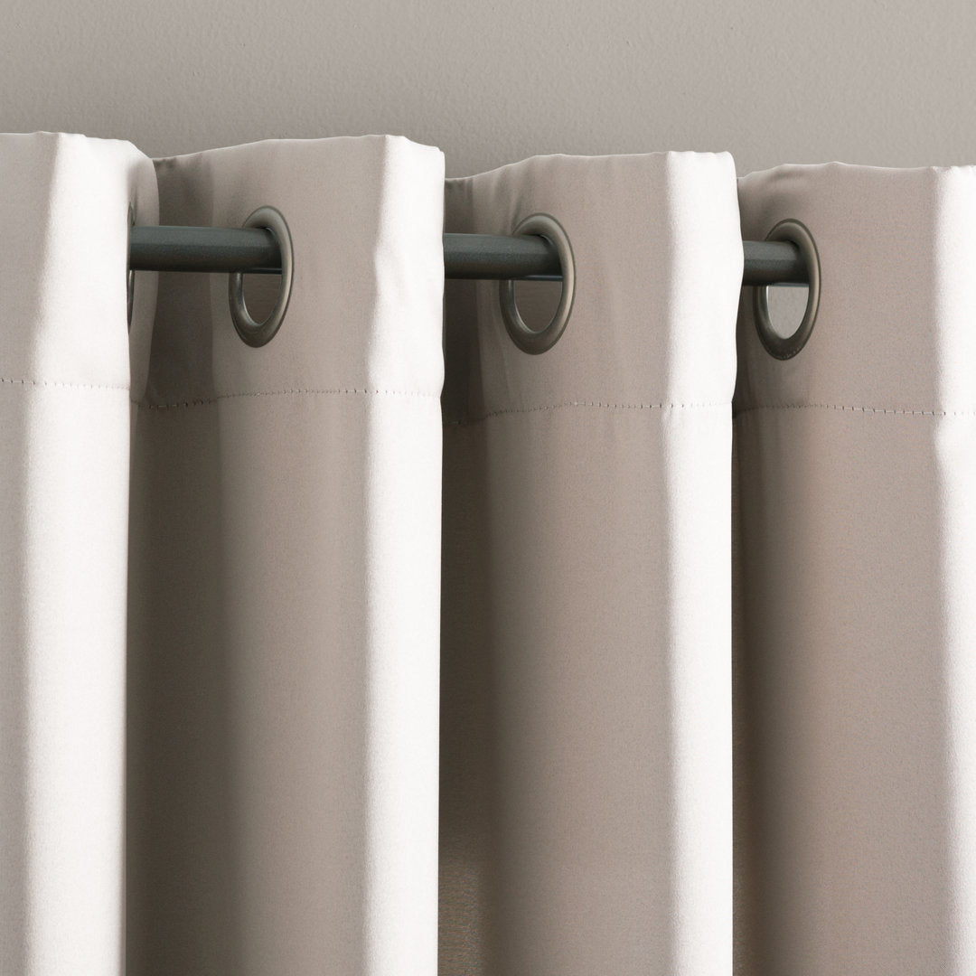 Wayfair Basics Room Darkening Grommet Curtain Panel Wayfair Basics® Curtain Color: Stone Size per Panel: 54" W x 95" L
