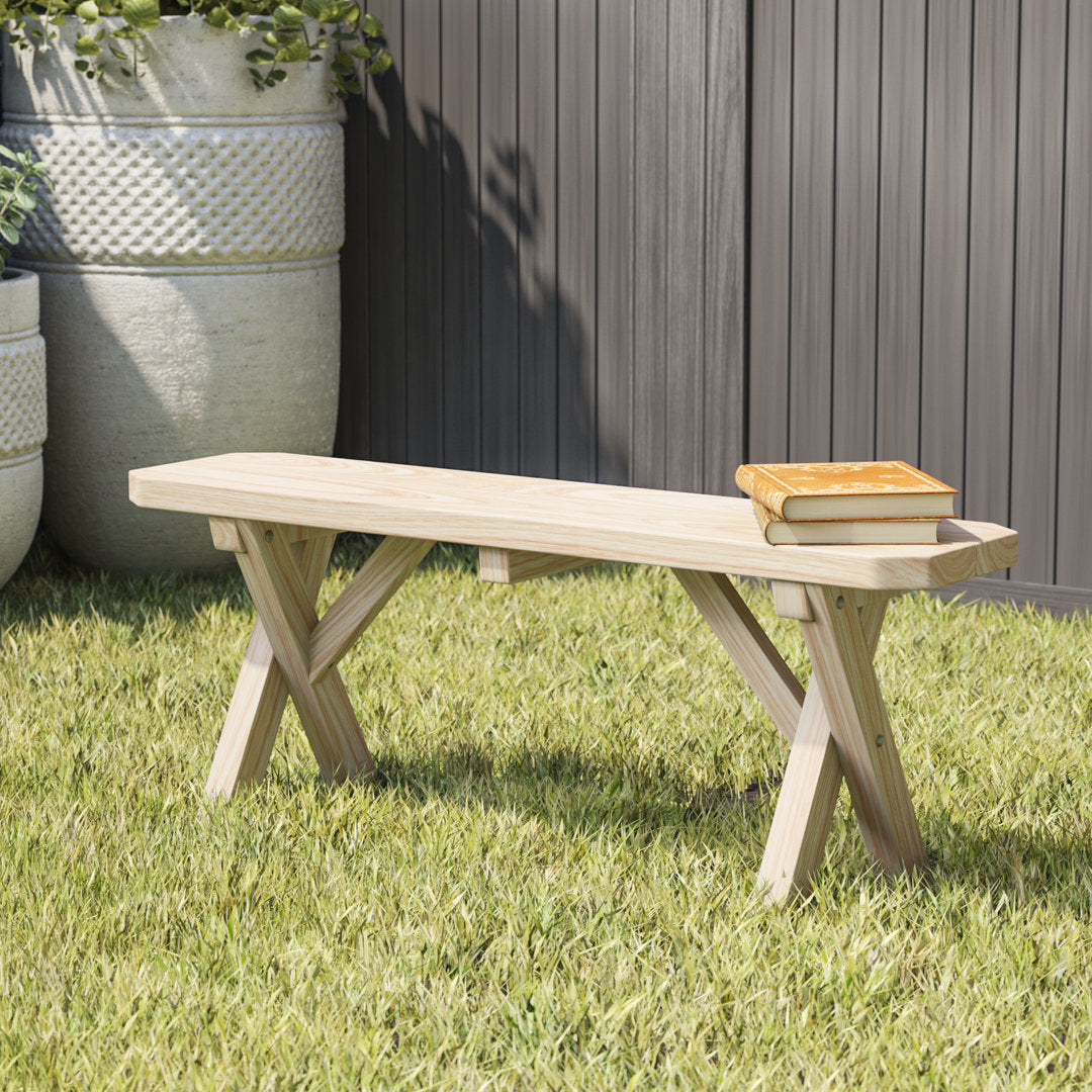 Sempronius Wood Picnic Bench Loon Peak® Color: Unfinished