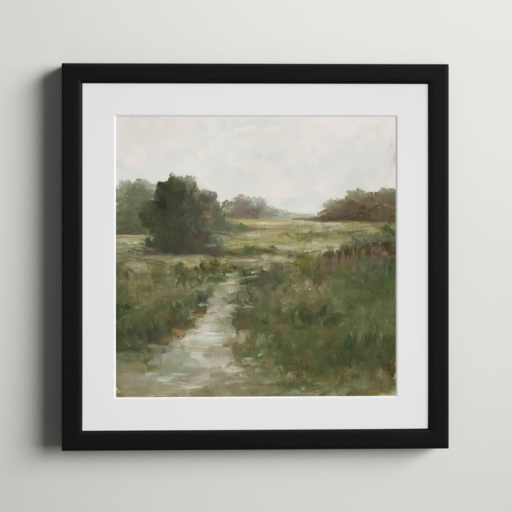Tranquil Fen I by Ethan Harper - Picture Frame Painting Print Three Posts™ Frame Color: Black Size: 48"H x 32"W