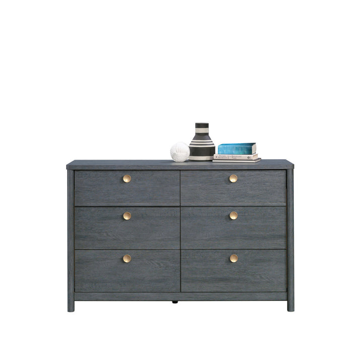Ayva 6 Drawer 50.95" W Double Dresser Sand & Stable™ Color: Denim Oak
