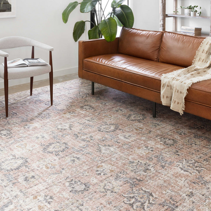 Gelo Oriental Blush/Gray Rug Bungalow Rose Rug Size: Rectangle 9' x 12'