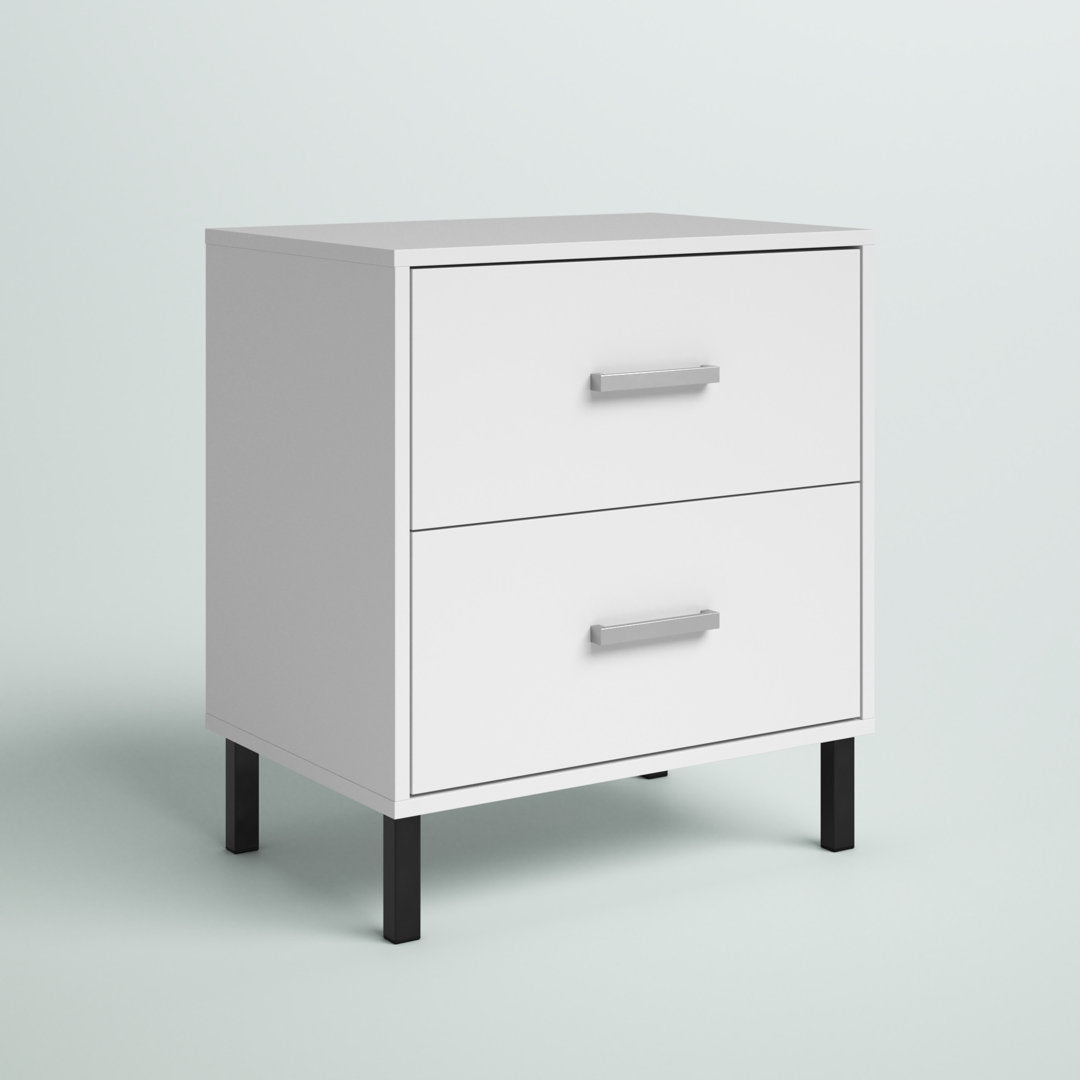 Alexei 2 - Drawer Nightstand Zipcode Design™ Color: White