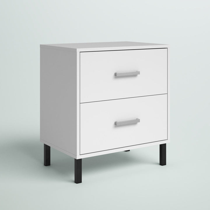 Alexei 2 - Drawer Nightstand Zipcode Design™ Color: White