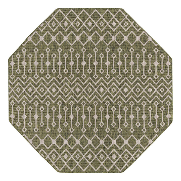 Adley Southwestern Green/Beige Indoor/Outdoor Area Rug Gracie Oaks Rug Size: Octagon 7'10" x 7'10"