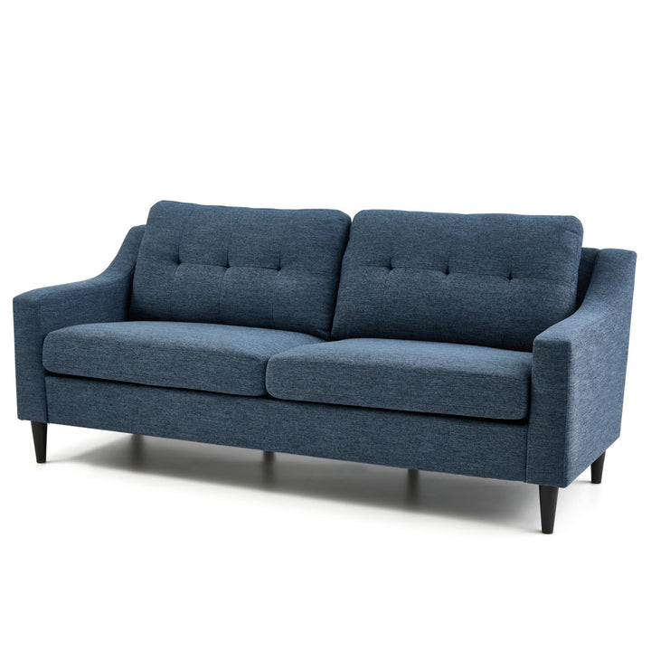 Owsley 75" Square Arm Sofa Mercury Row® Upholstery Color: Navy