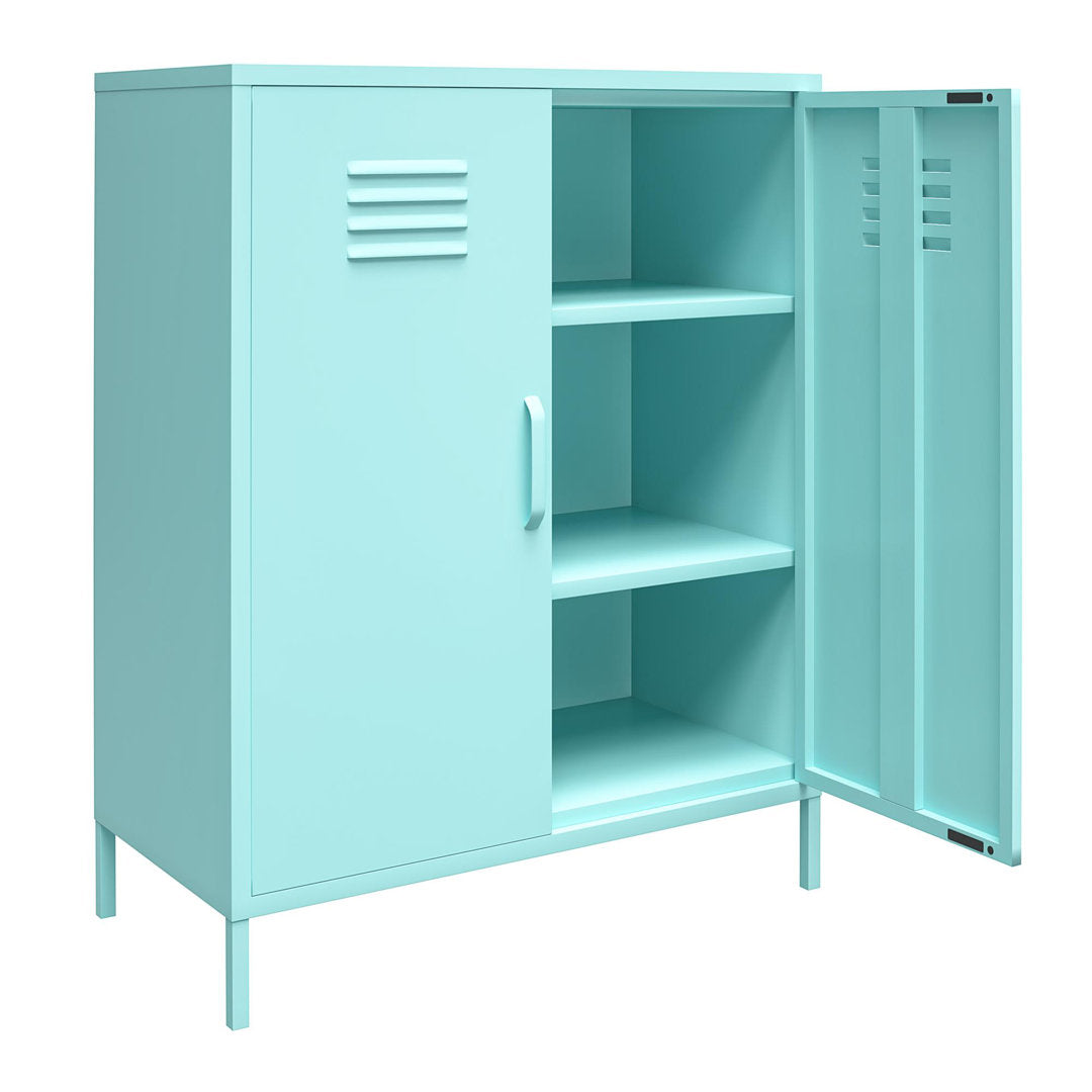 Cache 2 - Door Metal Accent Cabinet Novogratz Color: Mint