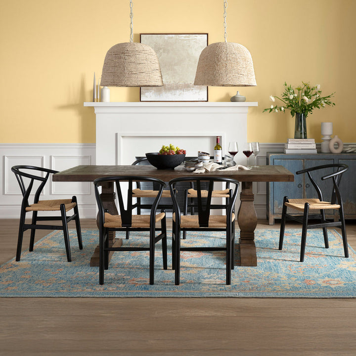 Kinston 94" Solid Wood Dining Table Birch Lane™ Color: Distressed Brown