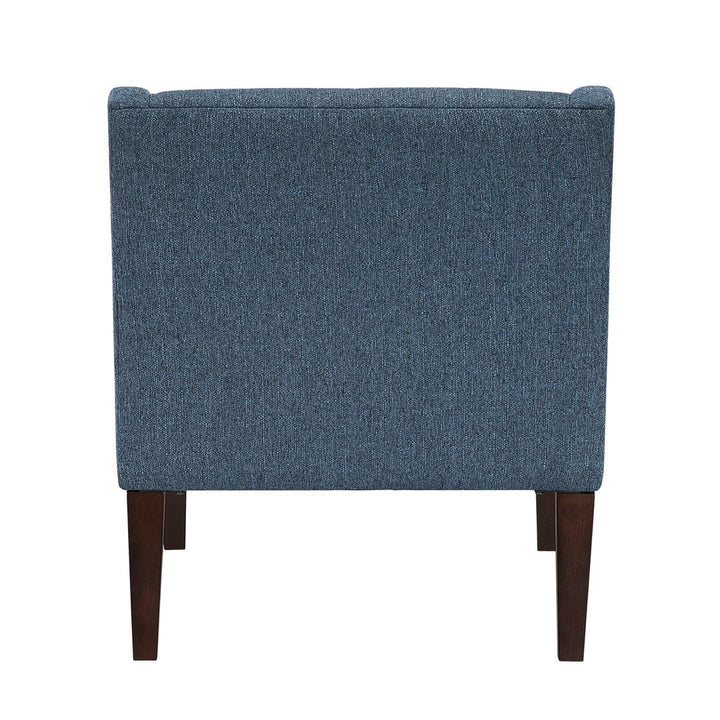 Clopton 26" Wide Mid-Century Modern Tufted Accent Armchair Hashtag Home Fabric: Navy Blue Polyester Blend