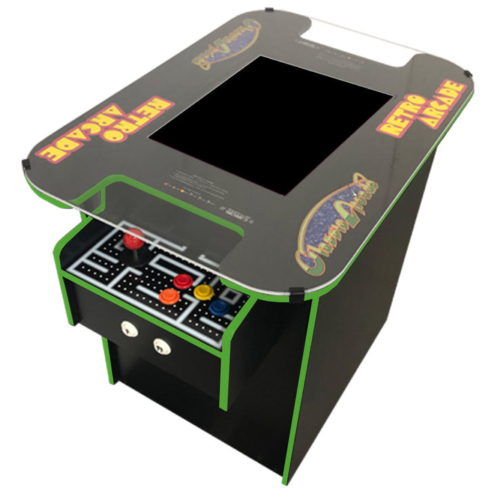 Cocktail Arcade Machine with 19" Monitor and 516 Retro Games - Fully Assembled - 5 Year Warranty Suncoast Arcade Color: Green