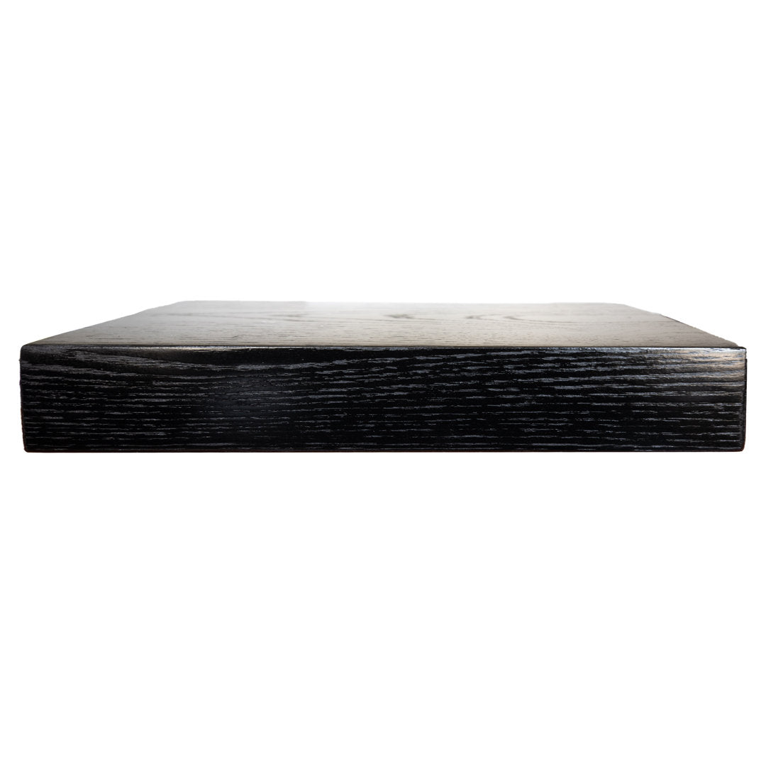 Rayne Floating Shelves Latitude Run® Size: 3" H x 28" W x 4" D Finish: Black