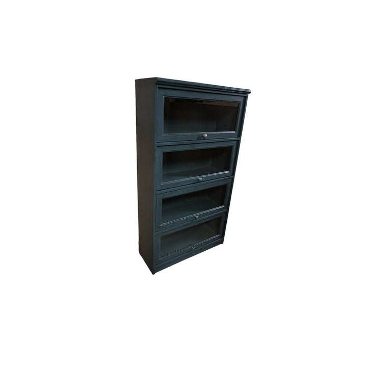 Didier Barrister Bookcase World Menagerie Color: European Coffee Door Type: Glass