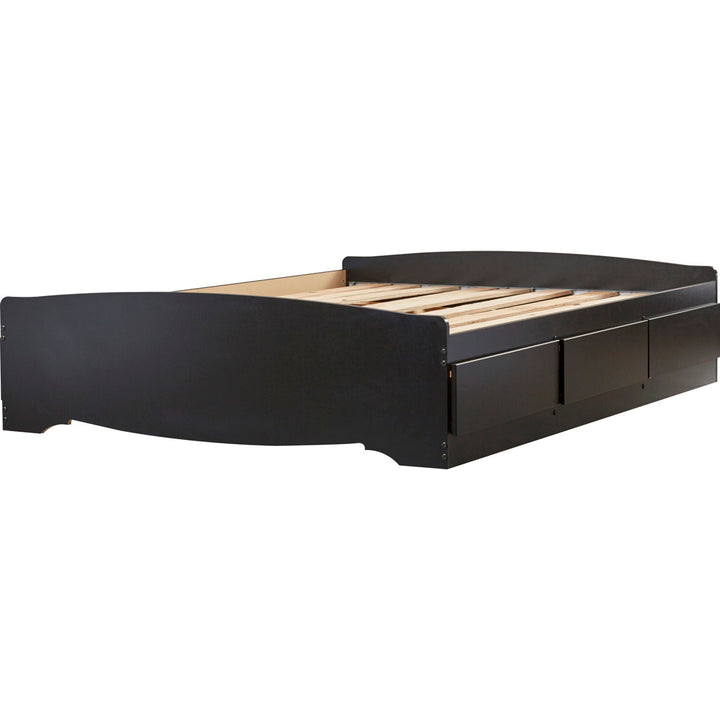 Keionna Mate's Platform Storage Bed with 6 Drawers Latitude Run® Color: Black Size: King