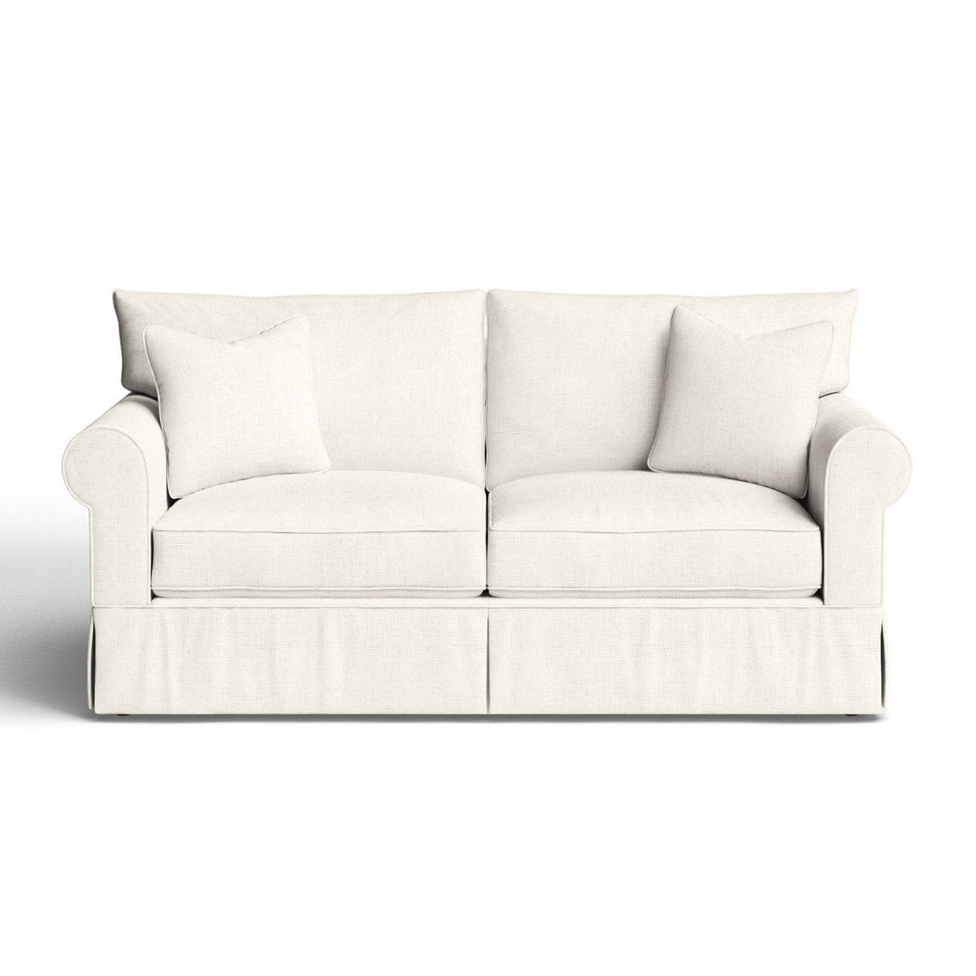 Amari 83" Slipcovered Sofa Wayfair Custom Upholstery™ Fabric: Canvas Granite Sunbrella® Canvas