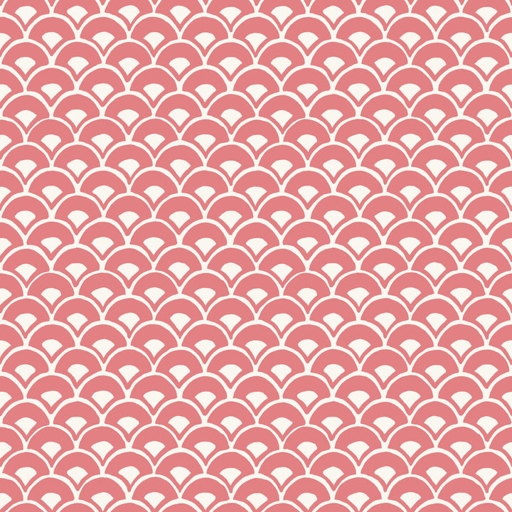 Stacked Scallops Wallpaper Magnolia Home Color: Pink
