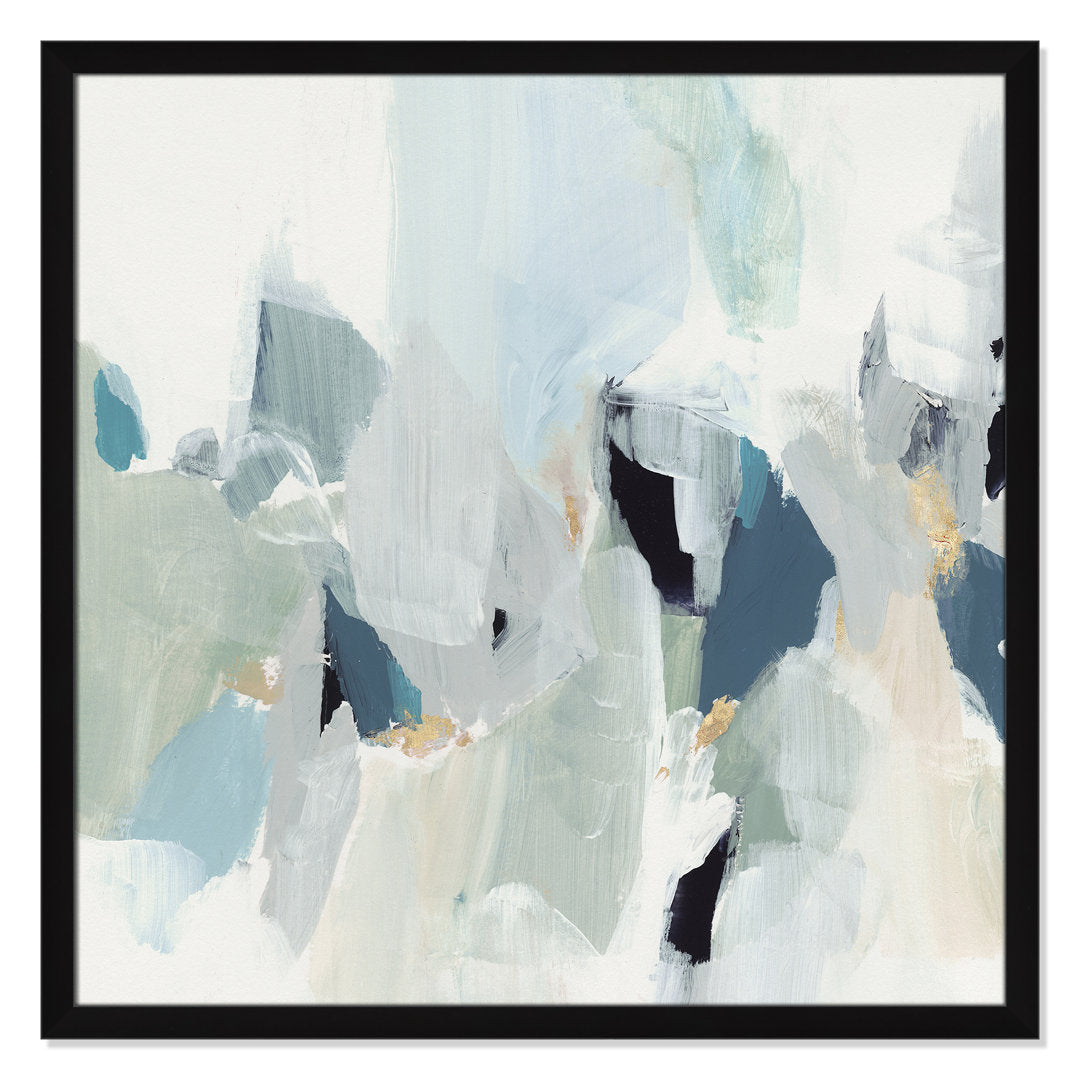 Little Talks II by Isabelle Z - Picture Frame Print on Canvas Casa Fine Arts Size: 37" H x 37" W x 0.75" D Format: Satin Black Picture Framed Paper