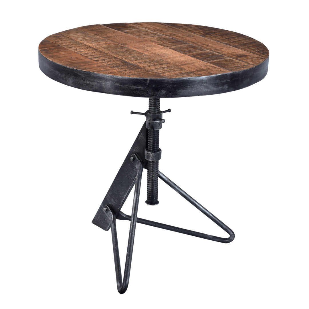 Grasha Solid Wood Pedestal End Table Williston Forge