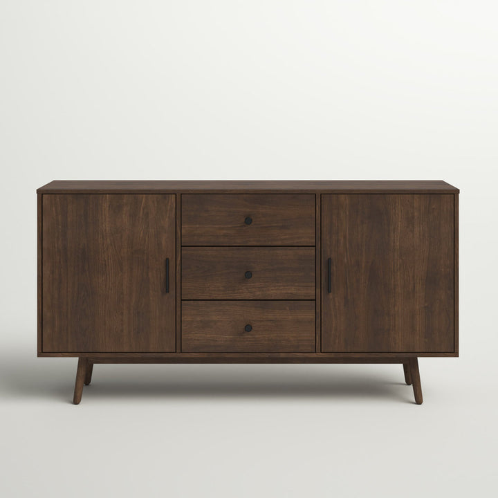 Badal 58" Wide 3 Drawer Sideboard Wade Logan® Color: Brown