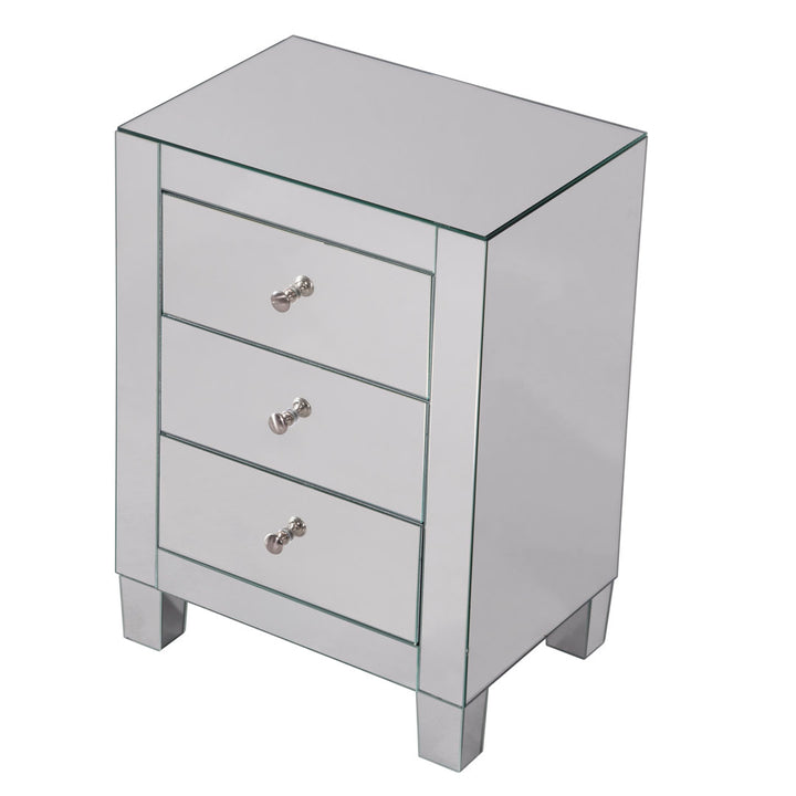 Brixton 3 - Drawer Mirrored Accent Chest Etta Avenue™