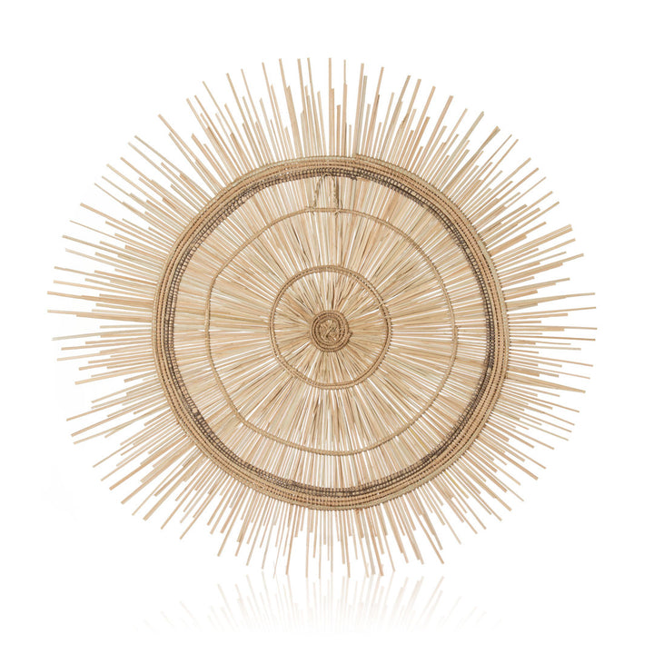 Dakota Fields Sun Circle Wall Décor Dakota Fields Size: 35.5" H x 35.5" W x 0.5" D Finish: Cream