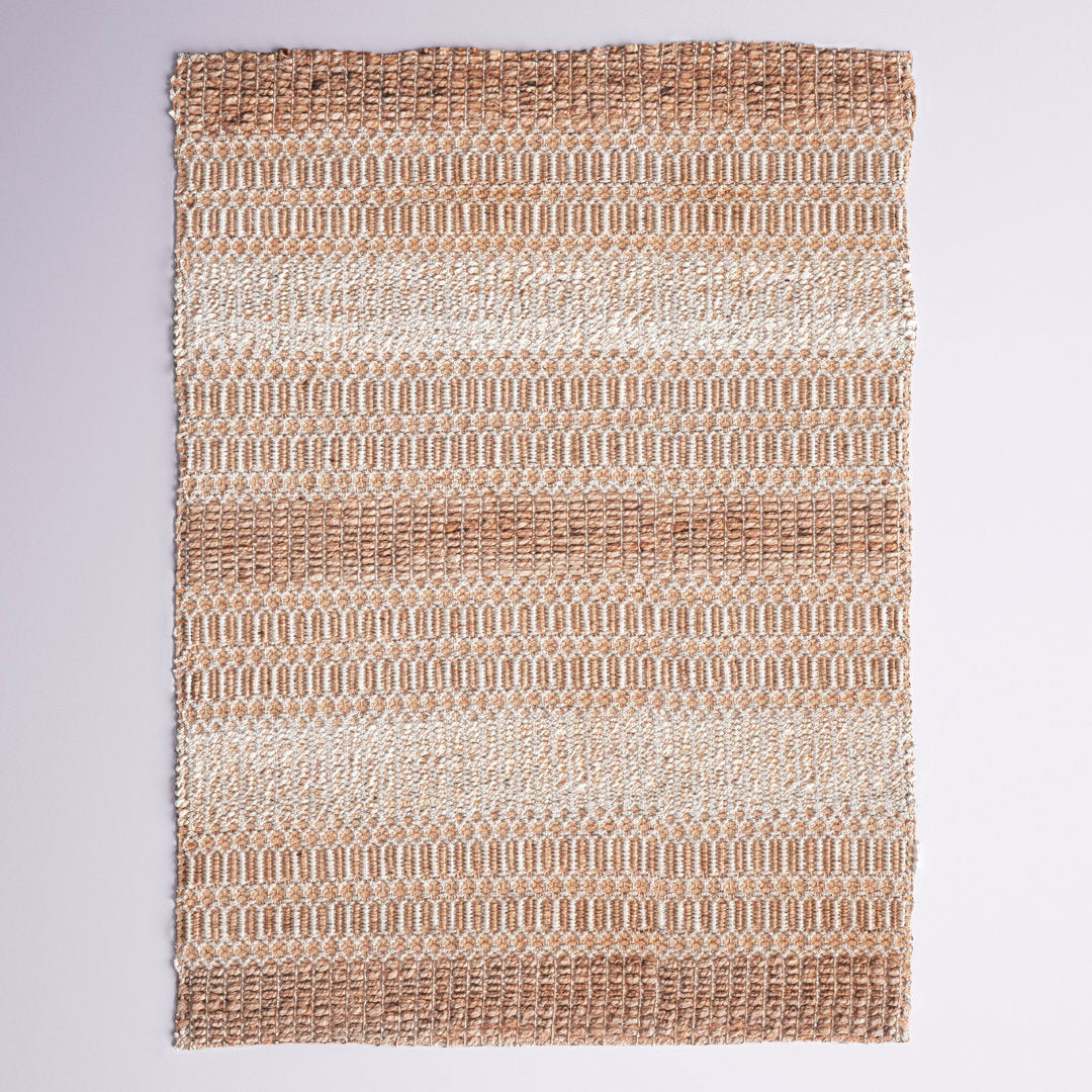 Sorrell Geometric Flatweave Ivory/Natural Area Rug Laurel Foundry Modern Farmhouse® Rug Size: Rectangle 9' x 12'